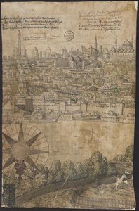 Prospetto di Costantinopoli, Foglio 12, Melchior Lorck, 1559 da Melchior Lorck