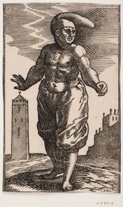 Uomo in piedi con torso nudo