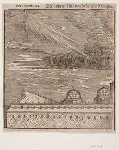 Moschea di Süleymaniye, vista da nord-est. Metà sinistra da Melchior Lorck