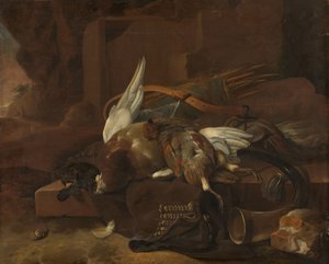Il bottino di un cacciatore da Melchior d