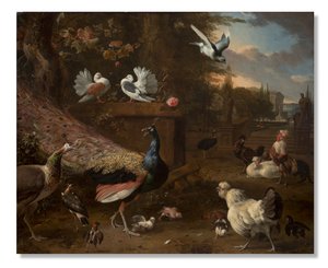 Menagerie, c.1680 da Melchior de Hondecoeter