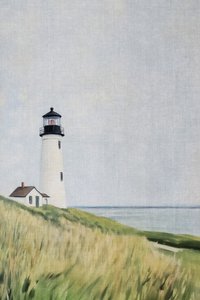 Faro sulle dune erbose da Melloi Art Prints