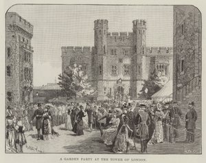 Una festa in giardino alla Torre di Londra da Melton Prior