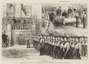 Il Principe e la Principessa del Galles alla Royal Hospital School, Greenwich, 10 luglio da Melton Prior