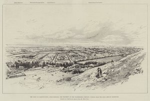 La città di Doornfontein, Johannesburg, proprietà della Waterworks Company, vista dal serbatoio di servizio alto da Melton Prior