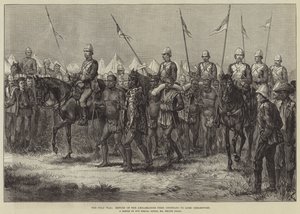 La guerra Zulu, ritorno degli ambasciatori da Cetewayo a Lord Chelmsford