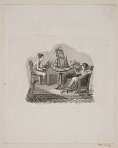 Scena con due donne da Meno Haas