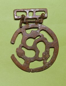 Decorazione della cintura trovata a Saint-Denis, Francia da Merovingian