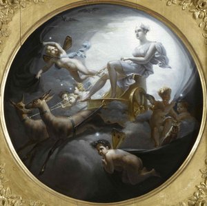 Diana sul suo carro, 1821 da Merry Joseph Blondel