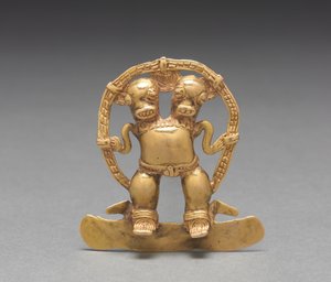 Pendente a doppia testa da Mesoamerican Mesoamerican