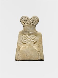 Idolo oculare di Uruk Medio, c.3700-3500 a.C. da Mesopotamian School
