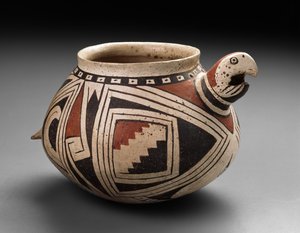 Ciotola Mogollon con ara, Periodo Tardo, 1300-50