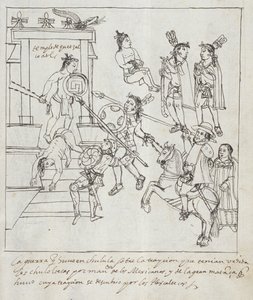 Battaglia Evangelica, da Historia de Tlaxcala di Diego Munoz Camargo da Mexican School