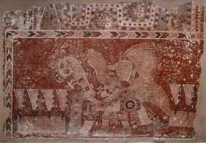 Frammento di murale con uomo d