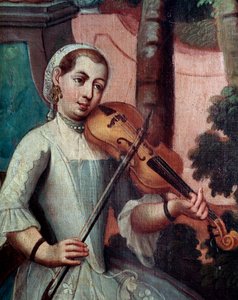 Violinista (dettaglio dello schermo)