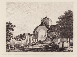 Chiesa priorale di Boxgrove da Michael (1743 1801) (after) Rooker