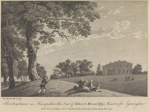 Broken-hurst in Hampshire, La Residenza di Edward Morant, Esquire, Membro per Lymington (pubblicato da G. Kearsly); pagina 43 (Volume Uno)