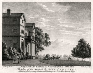 Wakefield Lodge nella foresta di Whitlebury, Northamptonshire, 1774
