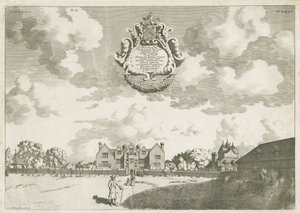 Bentley Hall: incisione su rame, [1686]
