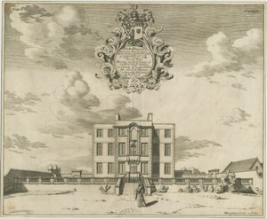 Elmhurst Hall: incisione su rame, nd [1653-1686]