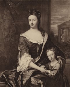 Regina Anna e suo figlio William Duca di Gloucester da Michael Dahl