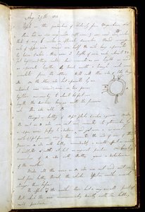 Pagina del diario di Michael Faraday in cui registra la sua scoperta dell