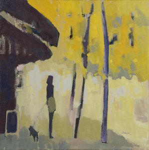Una passeggiata sulla Senna, 2015 (olio su lino)