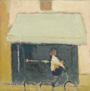 Bici e baguette, 2017 (olio su lino)