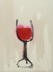 Claret, 2016 (acquerello su carta)