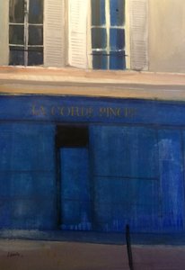 La Corde Pincée, 2015 (acquerello su carta)