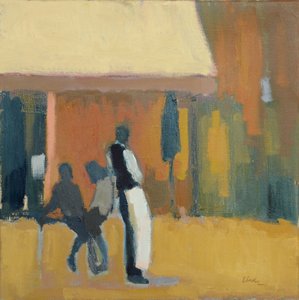 Cameriere, Parigi, 2016 (olio su lino)
