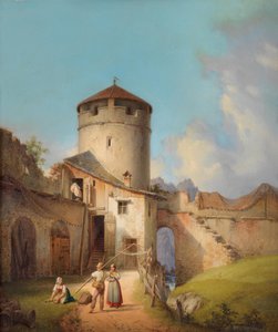 Parte di Kelheim sul Danubio