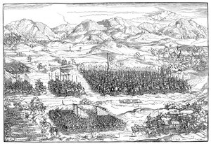 Mercenari tedeschi in marcia