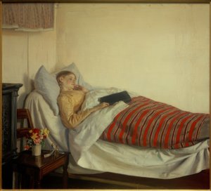 Una giovane ragazza malata. Tine Normand da Michael Peter Ancher