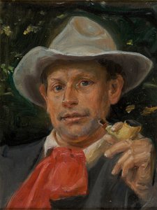 Ritratto di Martin Andersen Nexø da Michael Peter Ancher