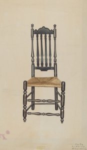 Sedia con schienale a balaustra, 1938