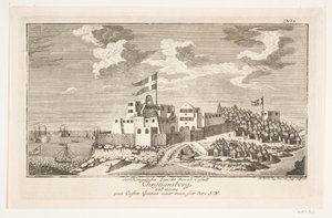 Christiansborg sulla costa della Guinea, vista da sud-ovest da Michael Rössler