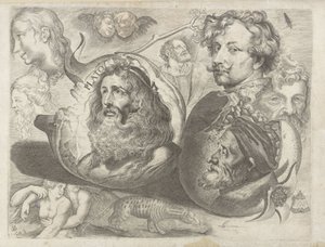 Foglio di studio con esempi di disegni da Michael Snijders