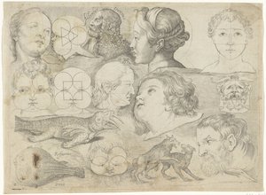 Foglio di esercitazione con esempi di disegni: figure, animali ecc. da Michael Snijders