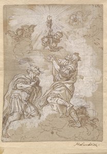 Due santi soldati che adorano l