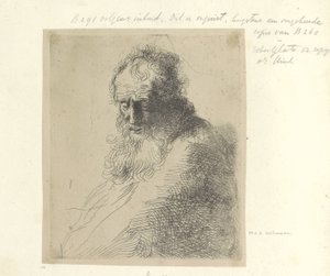 Busto di un vecchio con barba
