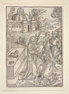 Pagina da Stephan Fridolin, Der Schatzbehalter (Norimberga: Anton Koberger, 1491) da Michael Wolgemut