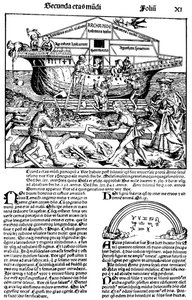 Pagina dal libro La cronaca di Norimberga, di Hartmann Schedel, 1493