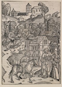 La seconda parte della parabola del buon samaritano, c1491 da Michael Wolgemut