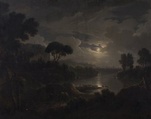 Paesaggio ideale italiano al tramonto da Michael Wutky