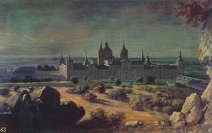 Monastero reale di San Lorenzo, El Escorial da Michel Ange Houasse