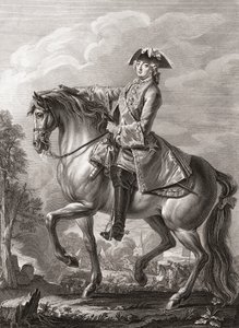 Re Luigi XV di Francia, ritratto equestre