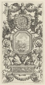 Pannello ornamentale sormontato da un