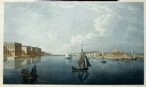 La Borsa e il Palazzo di Marmo (o Palazzo Costantino) a San Pietroburgo