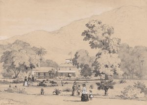 La Residenza del Governatore, St. Anns da Michel Jean Cazabon